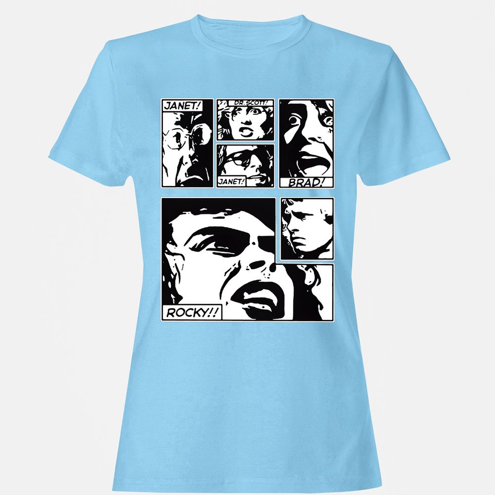 Women's T-Shirt - 5QGZ3CJH - Light Blue - 8