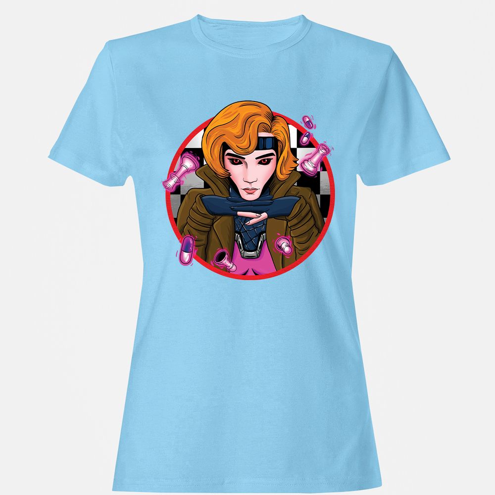 Women's T-Shirt - GT8ZLRMH - Light Blue - 8