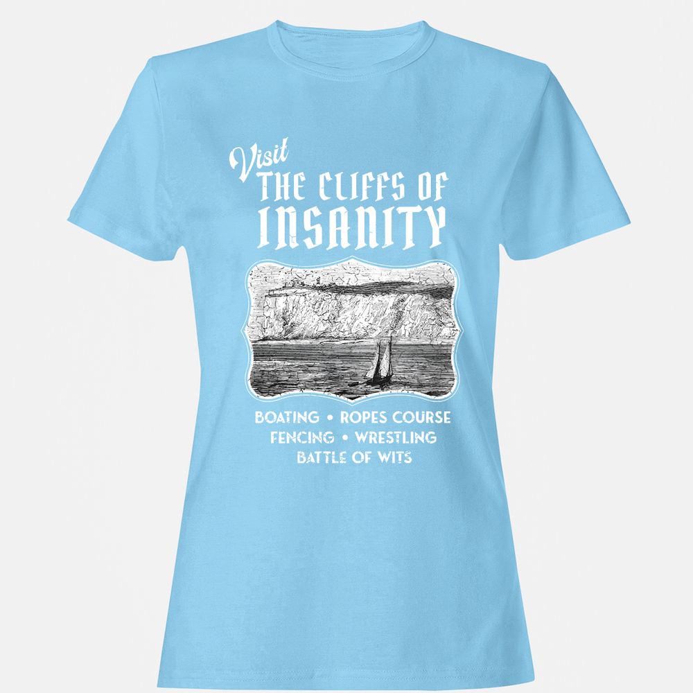 Women's T-Shirt - H35Y9QLH - Light Blue - 8