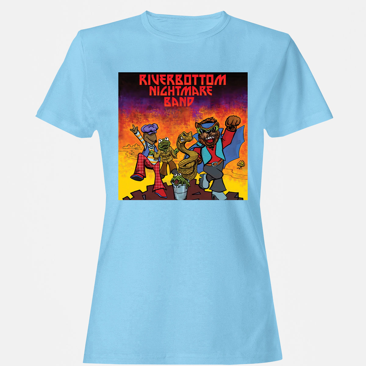 Women's T-Shirt - X4MDFJQ6 - Light Blue - 8