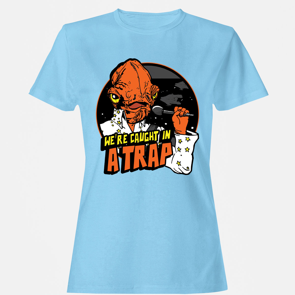 Women's T-Shirt - 7AVC4LGZ - Light Blue - 8