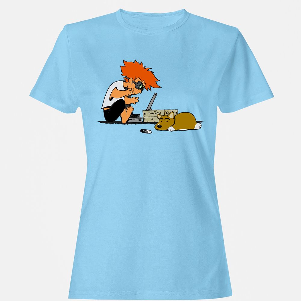 Women's T-Shirt - LX6C7821 - Light Blue - 8