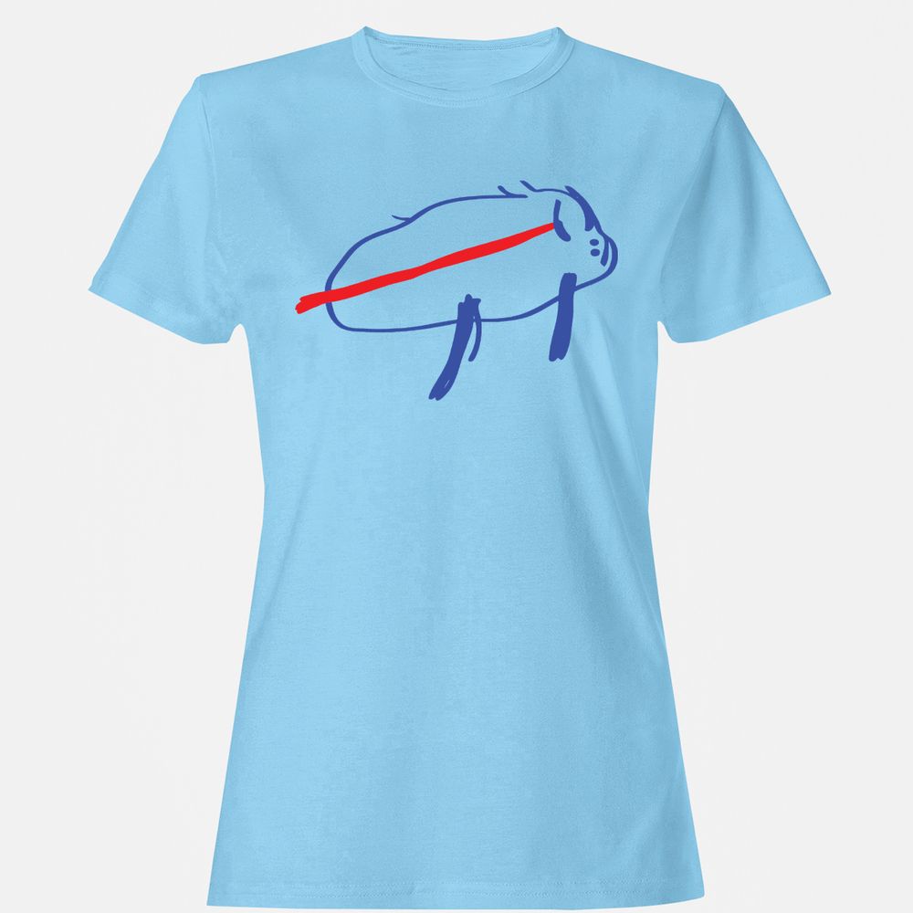 Women's T-Shirt - DPAKQHC3 - Light Blue - 8
