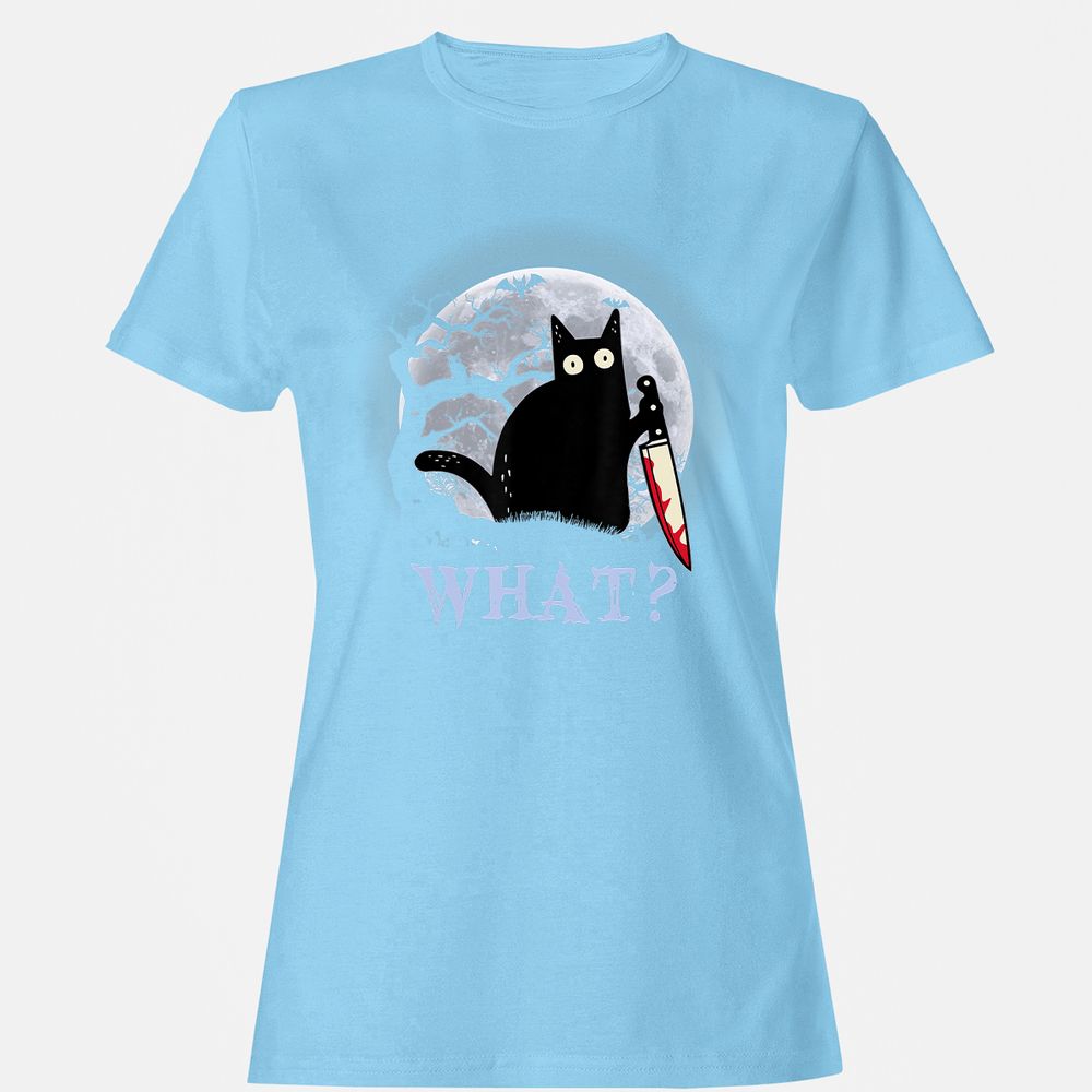 Women's T-Shirt - PDMQV7FQ - Light Blue - 8