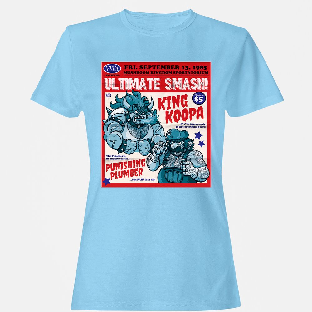 Women's T-Shirt - QTL9RFM3 - Light Blue - 8