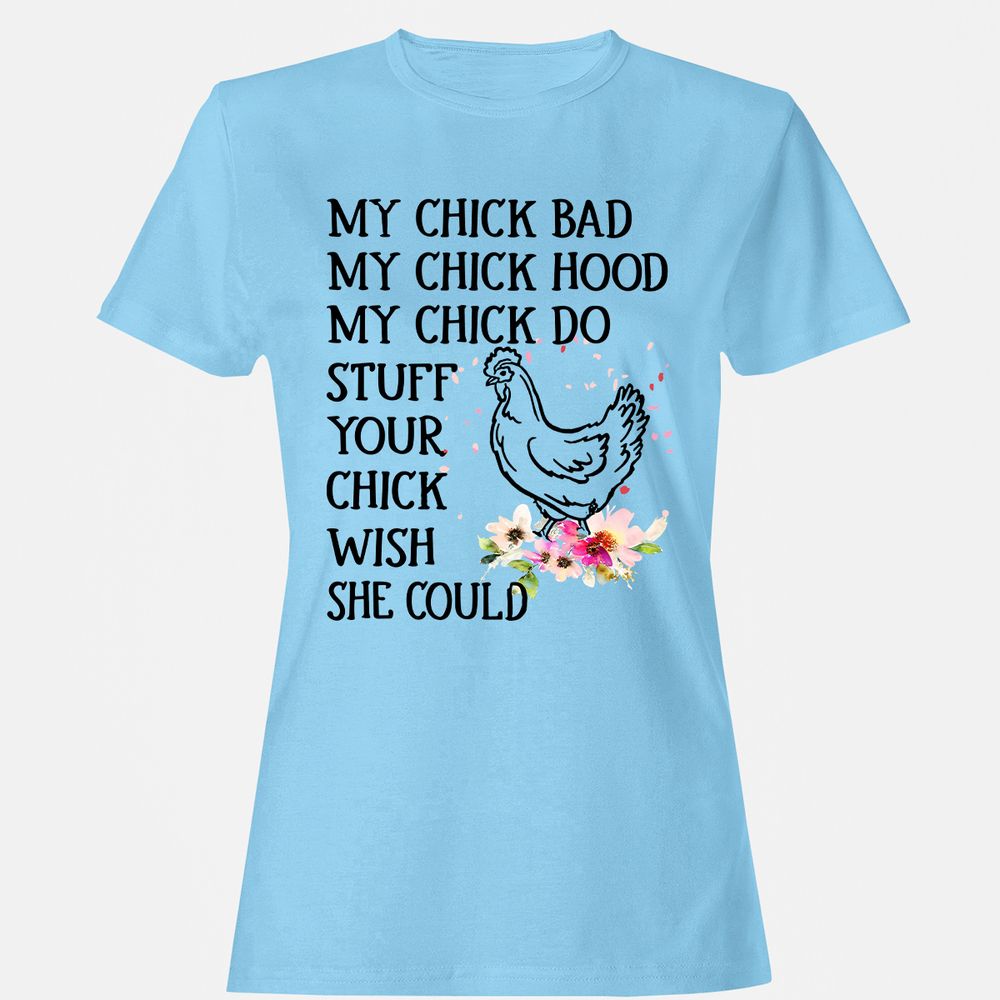 Women's T-Shirt - JS2ZXBAM - Light Blue - 8