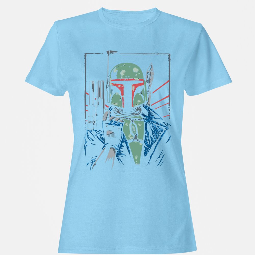 Women's T-Shirt - HGQRSK83 - Light Blue - 8