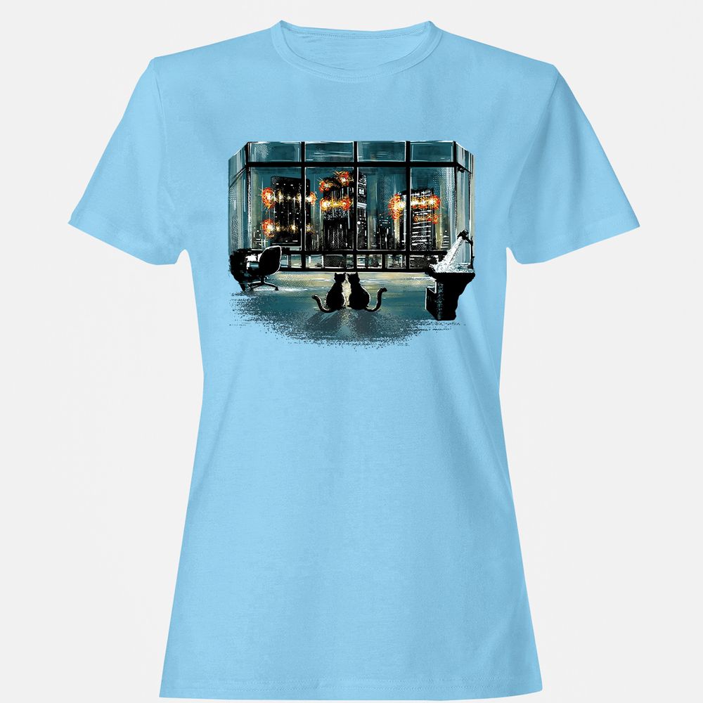 Women's T-Shirt - G2ZS3R69 - Light Blue - 8