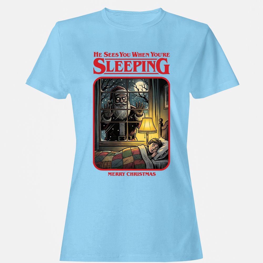 Women's T-Shirt - D2RJNCPE - Light Blue - 8