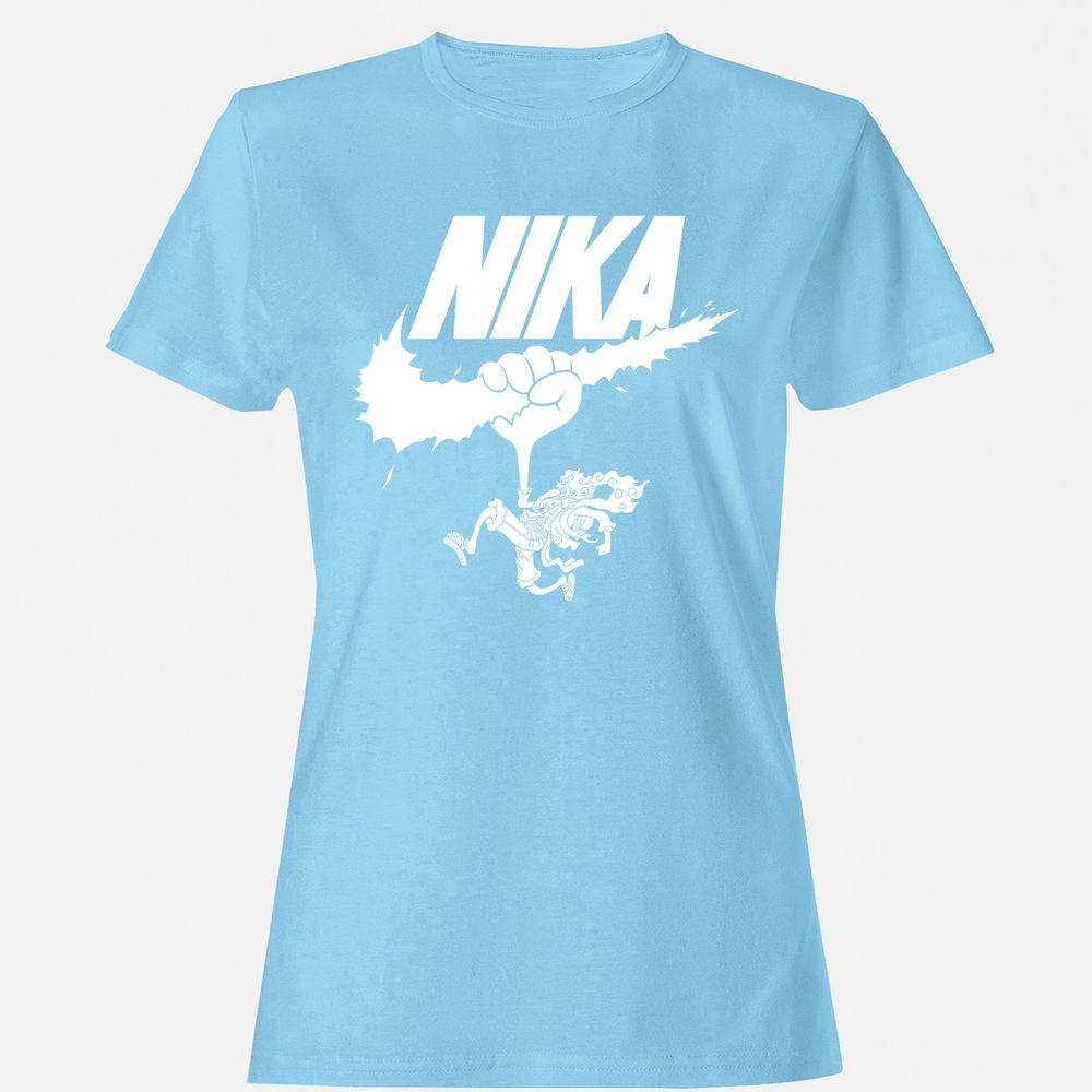 Women's T-Shirt - C4VQHZGN - Light Blue - 8