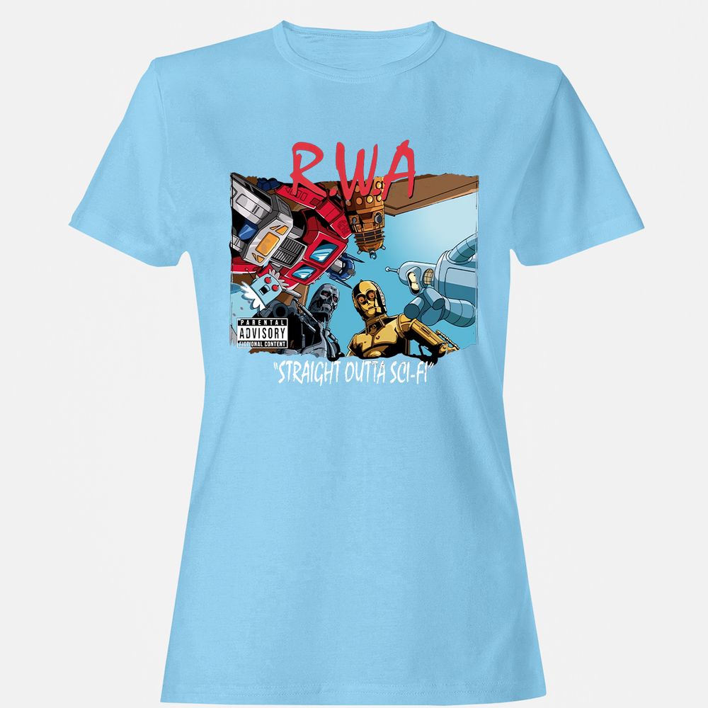 Women's T-Shirt - 9HFRHQR4 - Light Blue - 8