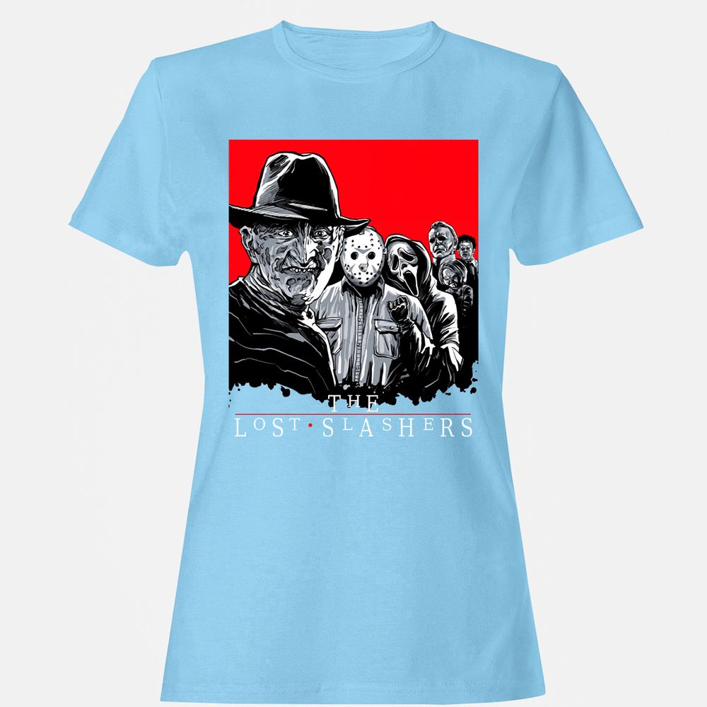 Women's T-Shirt - 876NX6NJ - Light Blue - 8