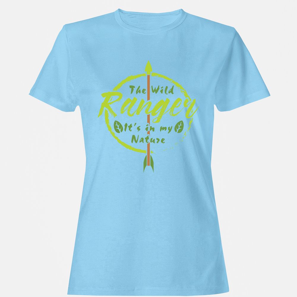Women's T-Shirt - ZQ1EMJPV - Light Blue - 8