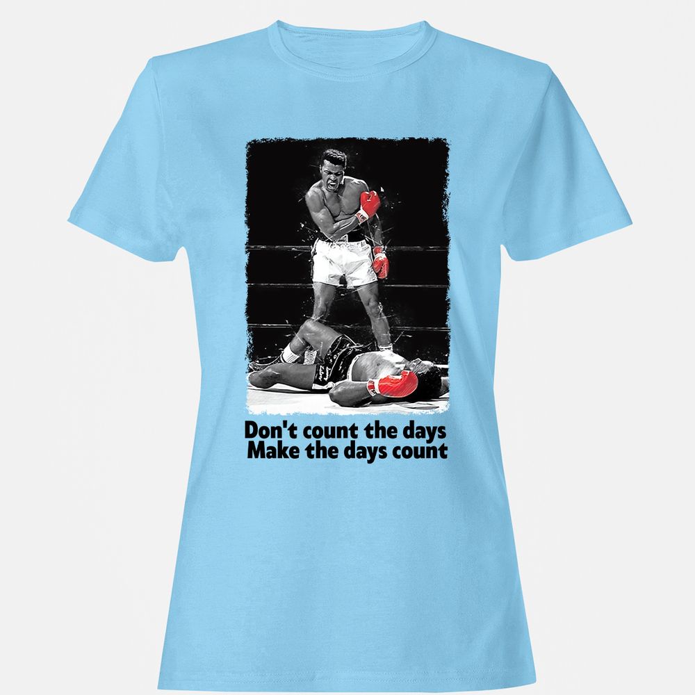 Women's T-Shirt - KDTP9XAW - Light Blue - 8