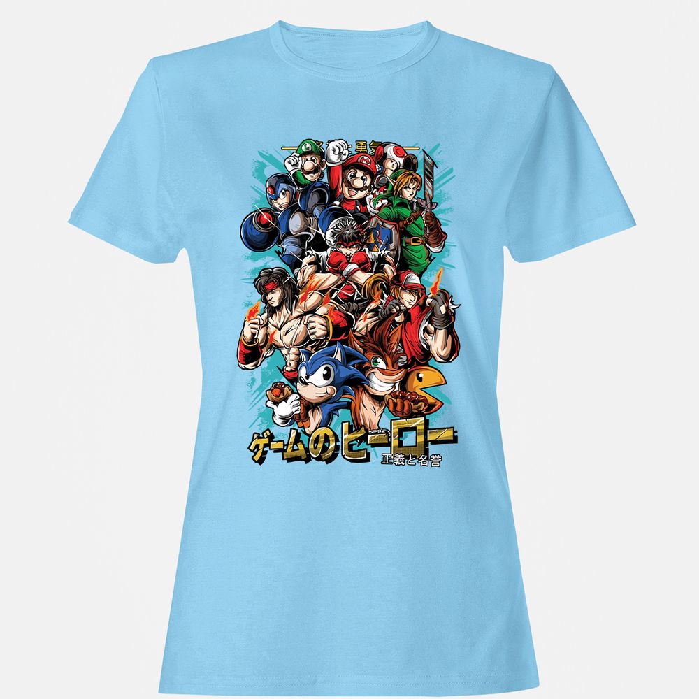 Women's T-Shirt - D5XTD25L - Light Blue - 8