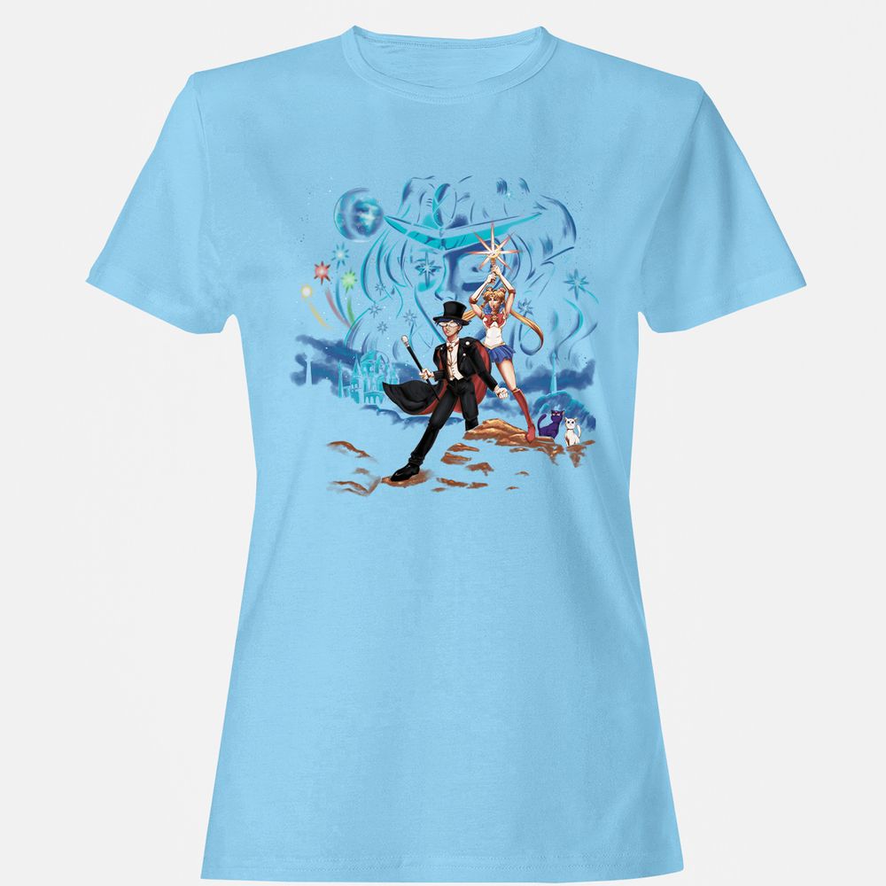 Women's T-Shirt - M7S8D2BH - Light Blue - 8