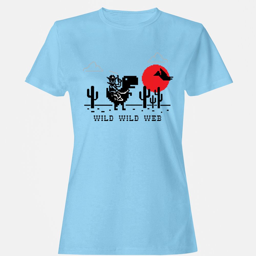 Women's T-Shirt - D34X17YH - Light Blue - 8