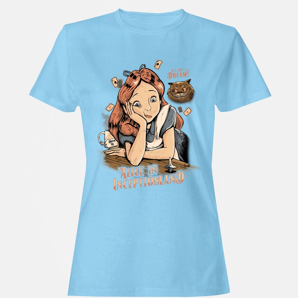 Women's T-Shirt - 7A8E2N9F - Light Blue - 8