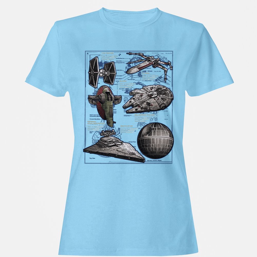 Women's T-Shirt - XLBNLW5S - Light Blue - 8