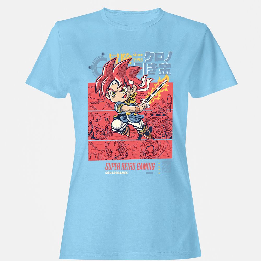 Women's T-Shirt - FZGM1QM3 - Light Blue - 8
