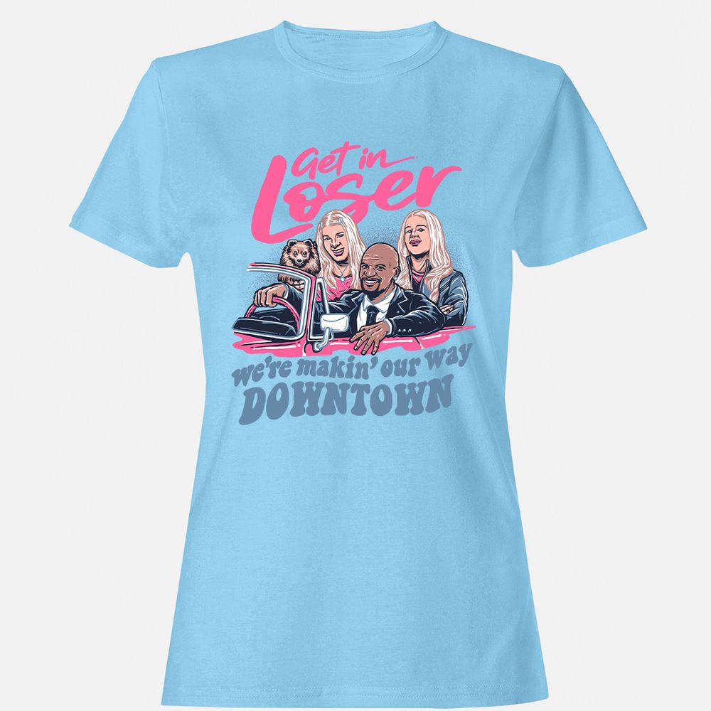 Women's T-Shirt - 7J6EAW8K - Light Blue - 8
