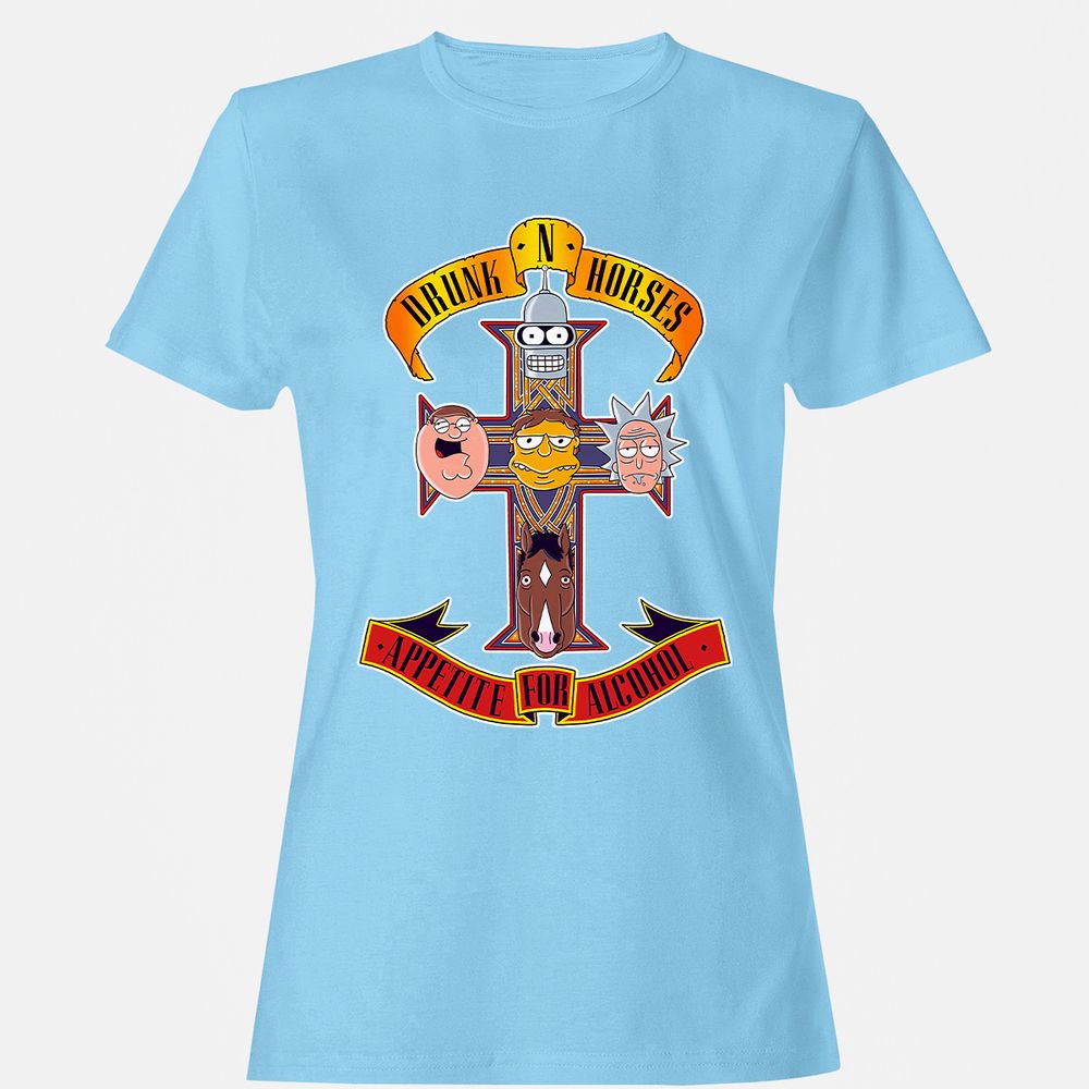 Women's T-Shirt - SHV1YSTU - Light Blue - 8