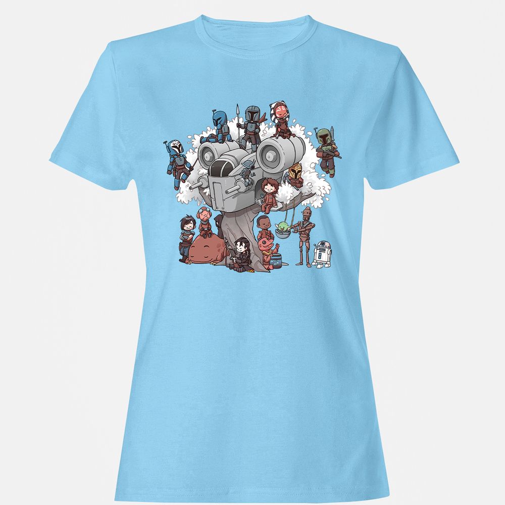 Women's T-Shirt - EXTLK7RN - Light Blue - 8