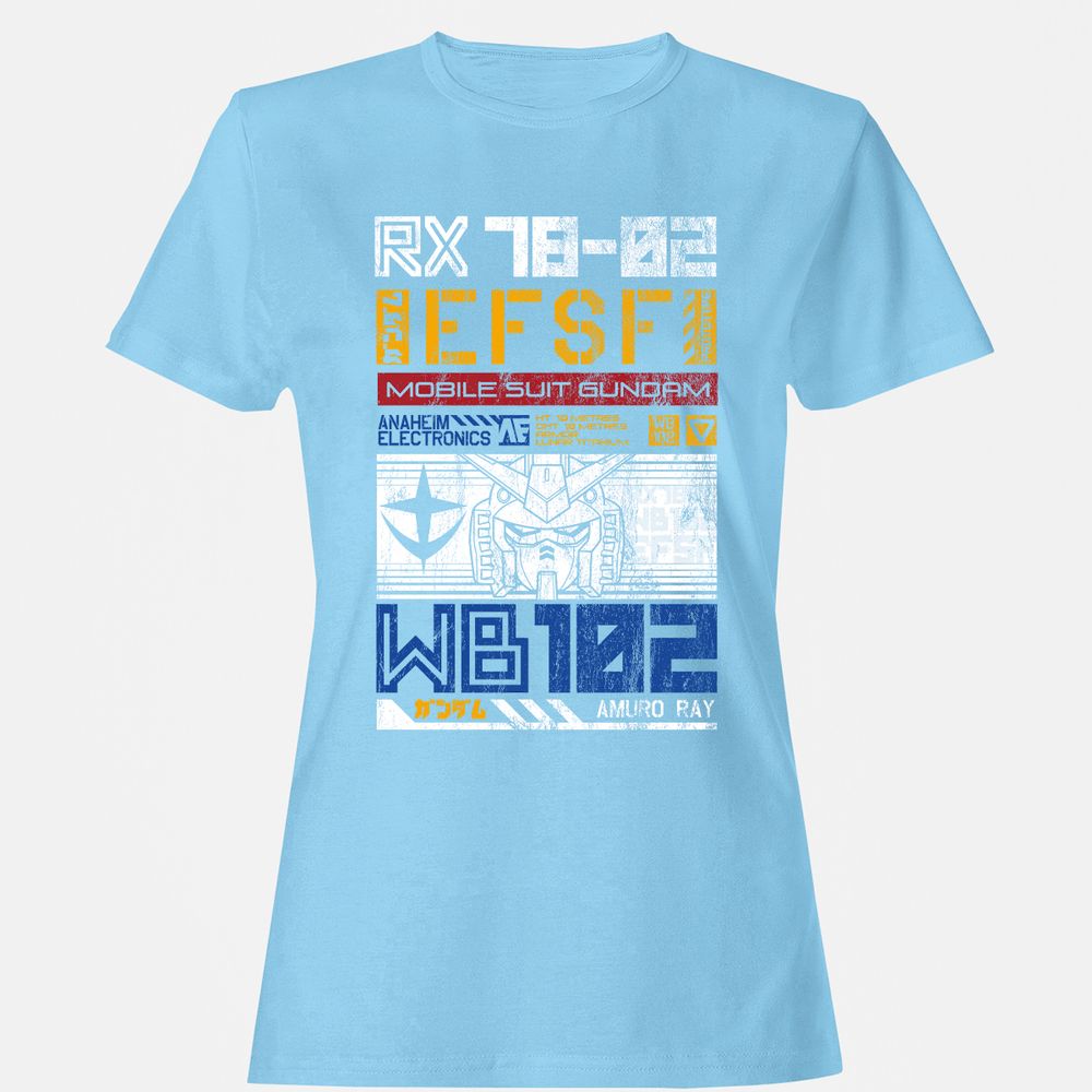 Women's T-Shirt - GNV27X6F - Light Blue - 8