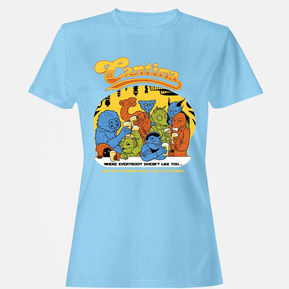 Women's T-Shirt - 4LVGE2VZ - Light Blue - 8