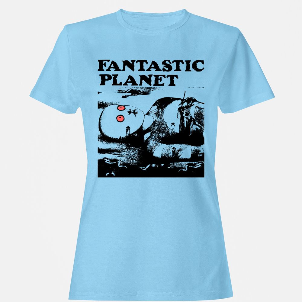 Women's T-Shirt - VVKEXRYW - Light Blue - 8