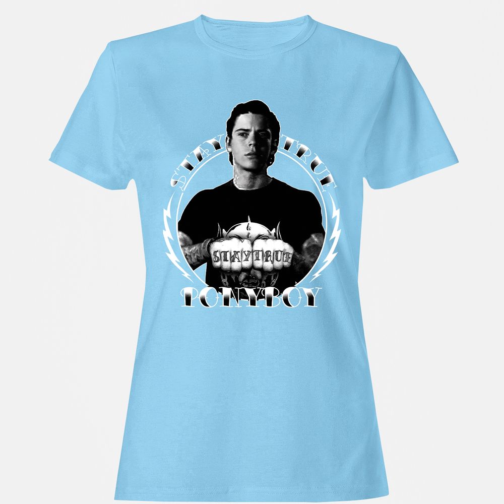 Women's T-Shirt - EGSXRKEE - Light Blue - 8