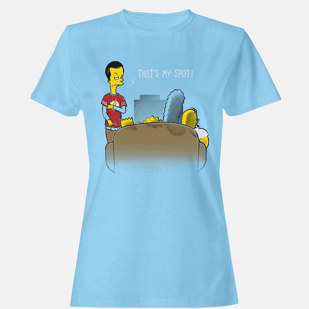 Women's T-Shirt - LZ5GBJ2P - Light Blue - 8