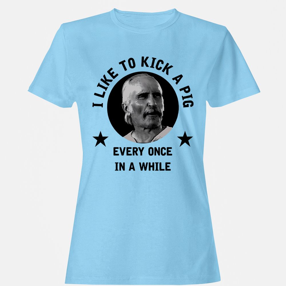 I like to kick a pig - Light Blue - 8