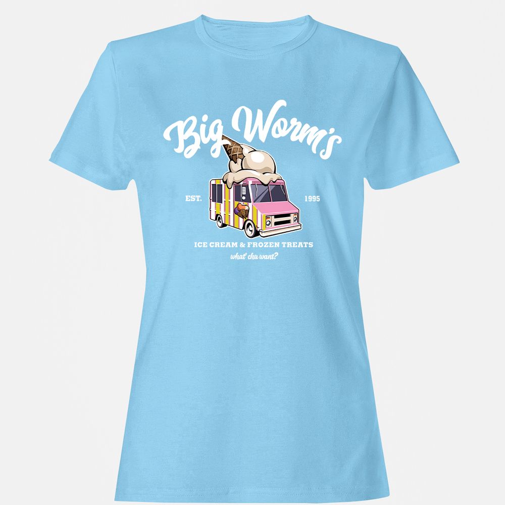Women's T-Shirt - E6YERTPJ - Light Blue - 8