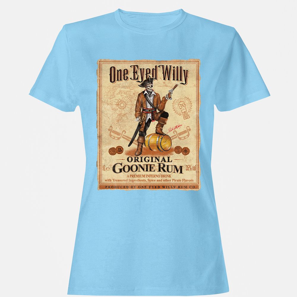 Women's T-Shirt - YU71QHVZ - Light Blue - 8