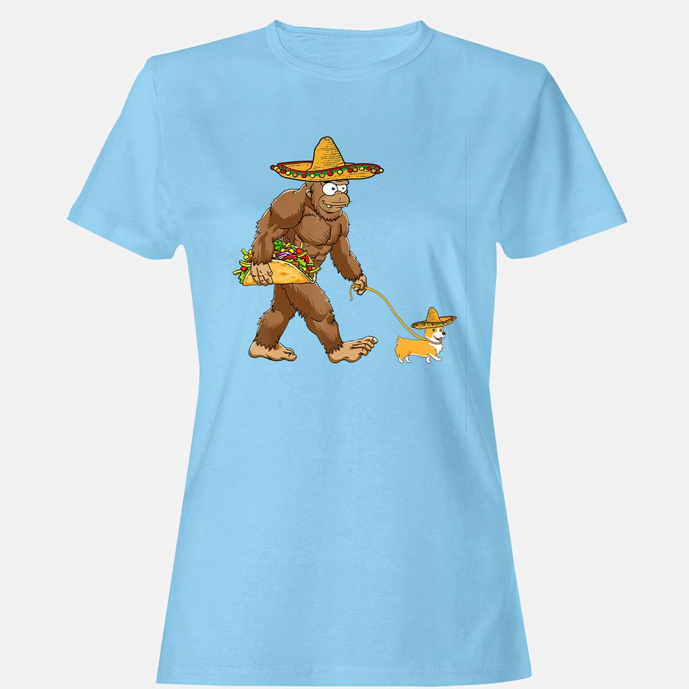 Women's T-Shirt - SPJ9CWYQ - Light Blue - 8