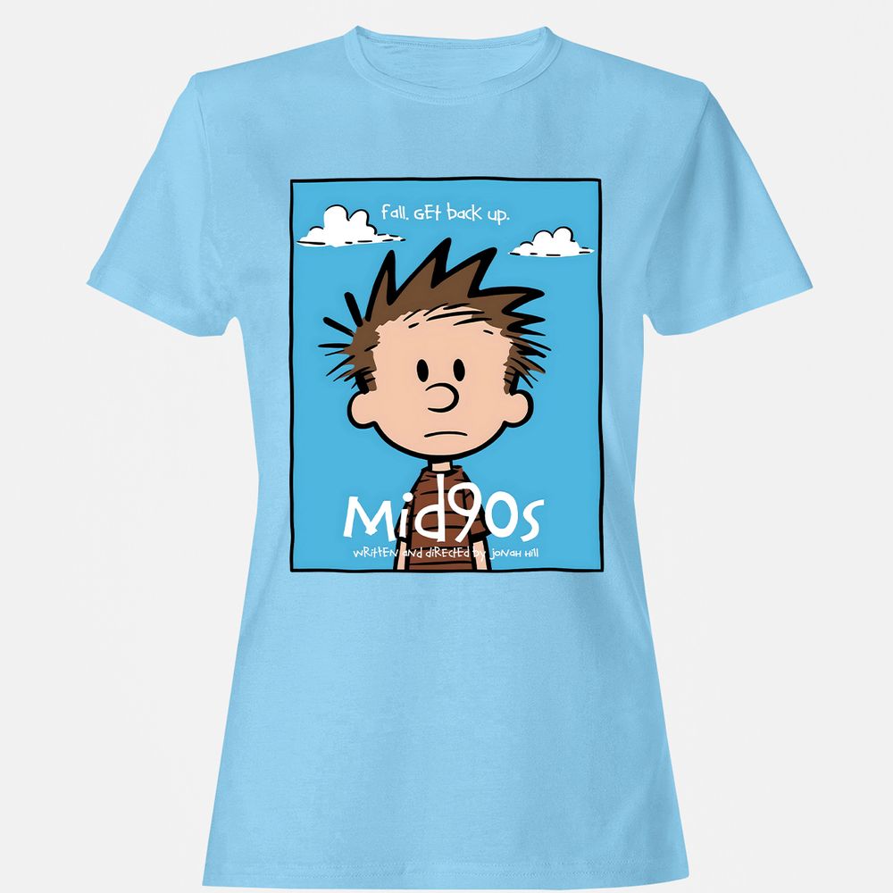 Women's T-Shirt - B248A5DZ - Light Blue - 8
