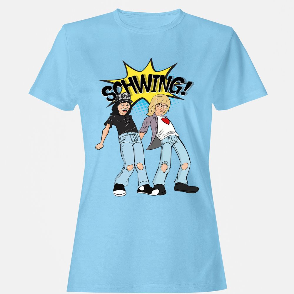 Women's T-Shirt - LU7JW7ST - Light Blue - 8