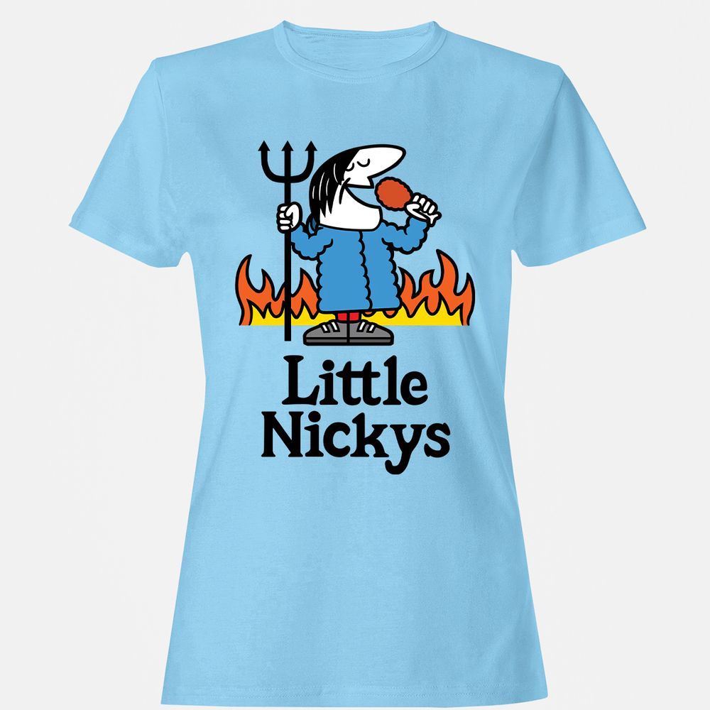 Women's T-Shirt - 61Q7YRGQ - Light Blue - 8