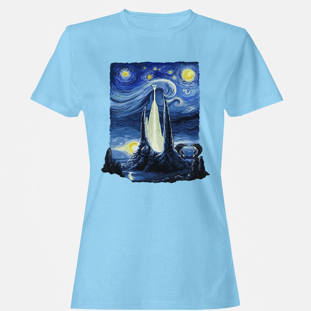 Women's T-Shirt - Q8VD7K95 - Light Blue - 8