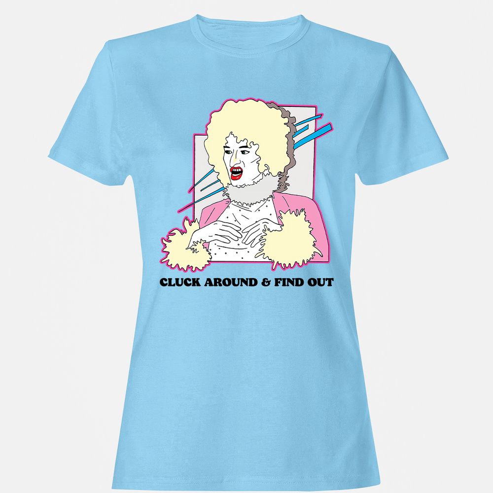 Women's T-Shirt - 8NKB78D6 - Light Blue - 8