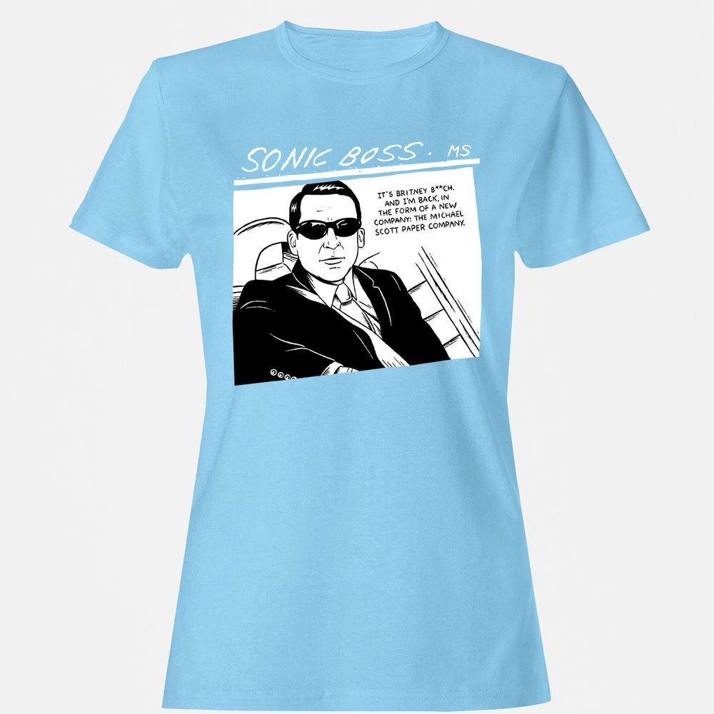 Women's T-Shirt - Y7ADWH3G - Light Blue - 8