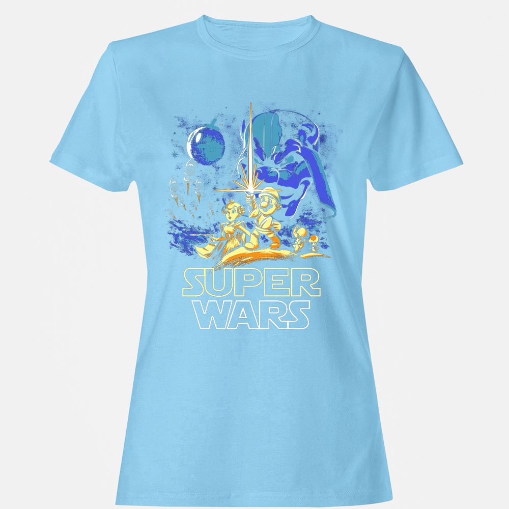 Women's T-Shirt - UUY3SQFH - Light Blue - 8
