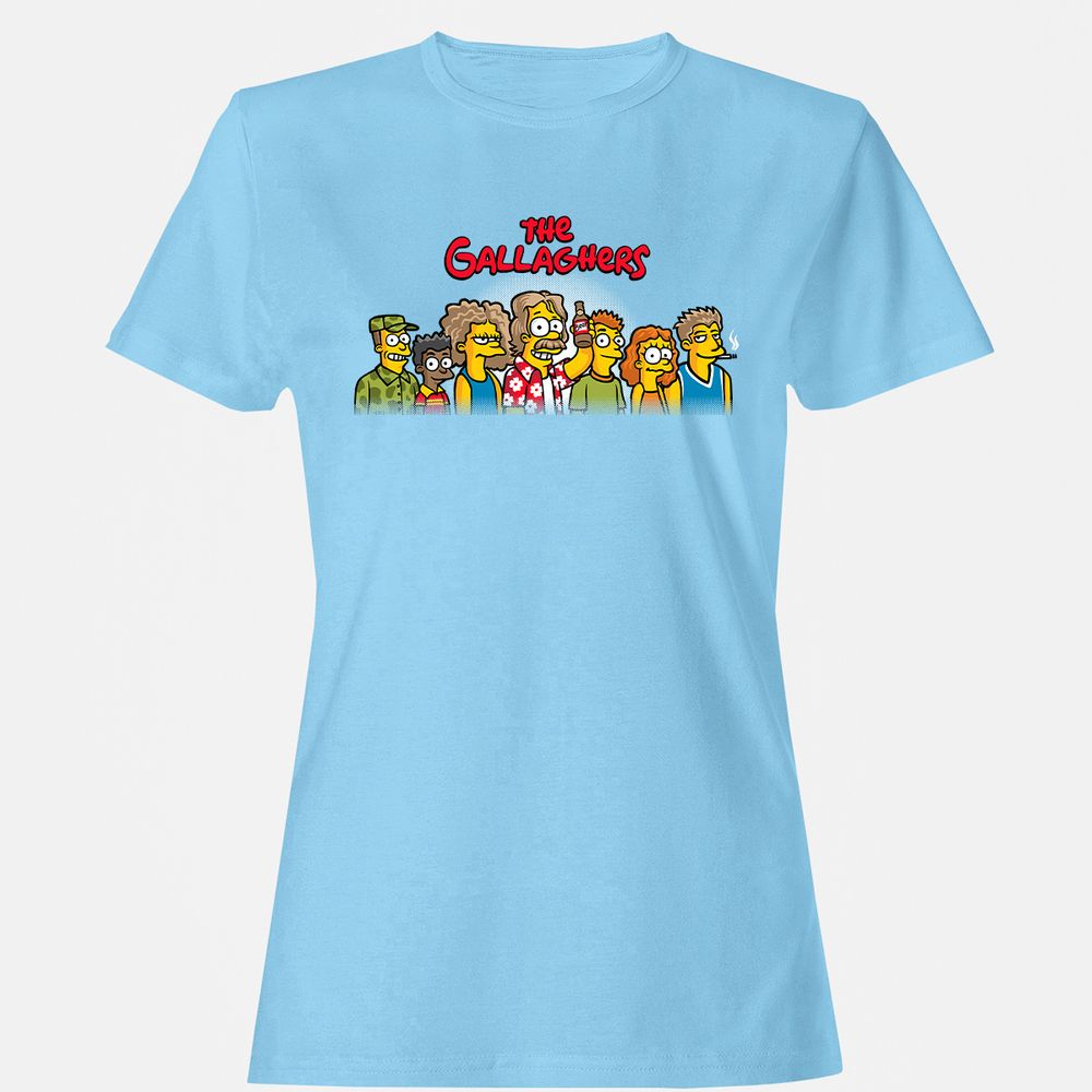 Women's T-Shirt - LXY6QZCQ - Light Blue - 8
