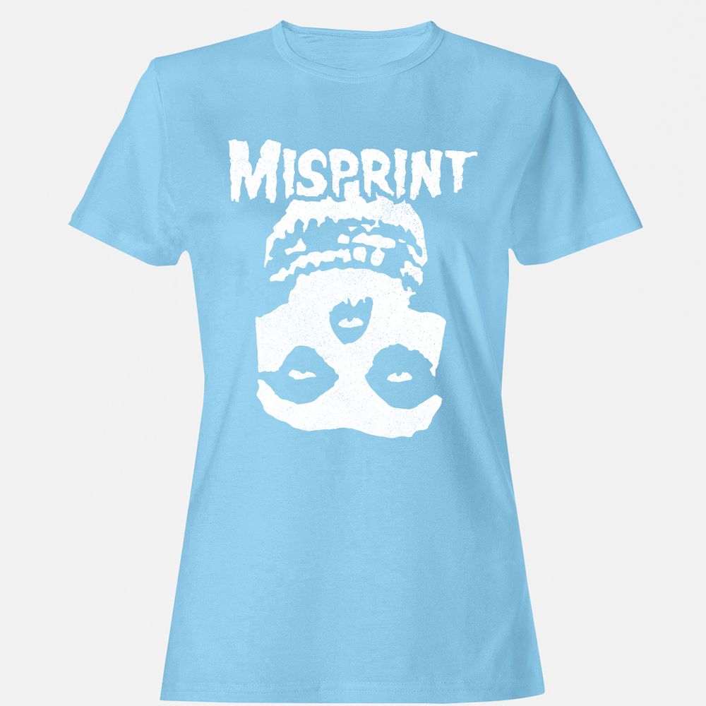 Women's T-Shirt - 3DR2QZ7Y - Light Blue - 8
