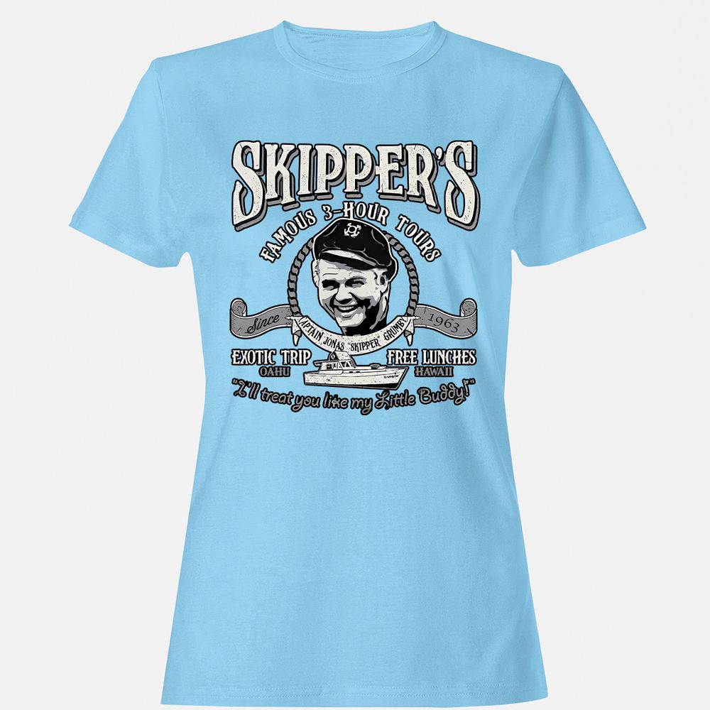 Women's T-Shirt - C7PJDB8A - Light Blue - 8