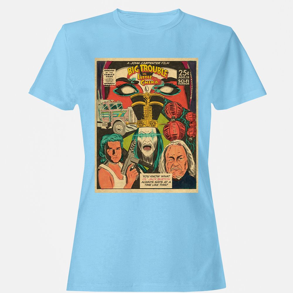 Women's T-Shirt - CTGU2KLP - Light Blue - 8