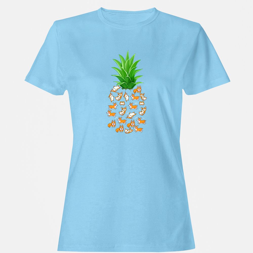 Women's T-Shirt - XZ9GGWJ7 - Light Blue - 8