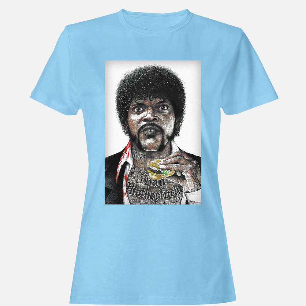 Women's T-Shirt - CE8B2KKG - Light Blue - 8