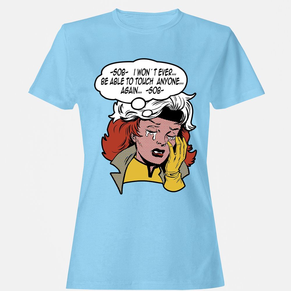 Women's T-Shirt - 5XWAR2XH - Light Blue - 8